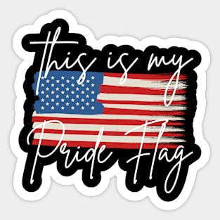 USA This is My Pride Flag Sticker